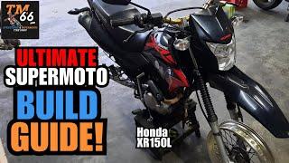 HONDA XR150L - Turning this humble dualsport into a SUPERMOTO Tires rims & spokes