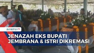 Suasana Duka Selimuti Proses Kremasi Jasad Eks Bupati Jembrana dan Sang Istri