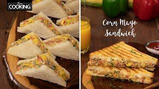 Corn Mayo Sandwich  Corn Cheese Sandwich  Bread Recipe  Sandwich Recipe  Kids @HomeCookingShow