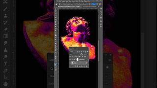 Grainy Heat Map Photo Effect in Adobe Photoshop #shorts #photoshopphotoeffect #adobephotoshop