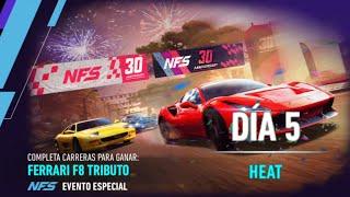 NFS No Limits -  FERRARI F8 TRIBUTO - Día #5 - Heat - Día de Kits ‍‍