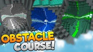 Minecraft FLYING OBSTACLE COURSE  17 LEVELS OF ELYTRA FUN