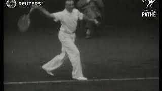 TENNIS Jean Rene Lacoste playing German tennis star 1929