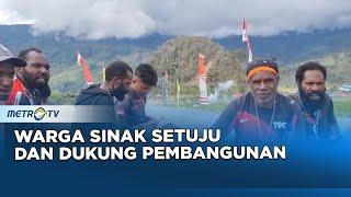 Warga Distrik Sinak Kabupaten Puncak Jaya Dukung Pembangunan