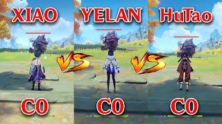 Xiao vs Yelan vs HuTao who is the best DPS?? Gameplay COMPARISON