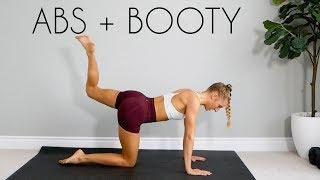 2 in 1 ABS AND BOOTY No Equipment Home Workout 20 min