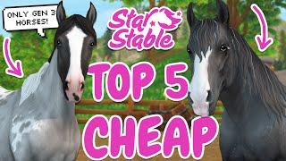 TOP 5 CHEAPEST *GEN 3* HORSES IN STAR STABLE 