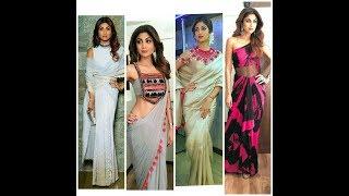 Get inspired from shilpa shettysarees draping ideasexy look