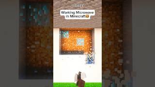 Working Microwave #shorts #minecraft #minecraftshorts