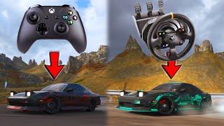 Drifting The Needle Climb on CONTROLLER vs WHEEL - Forza Horizon 4