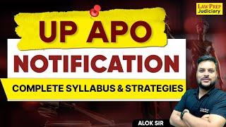 UP APO 2024  UP APO Notification  Complete Syllabus and Strategy