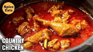 COUNTRY CHICKEN CURRY VILLAGE STYLE  DESI CHICKEN GRAVY  DESI CHICKEN VILLAGE STYLE