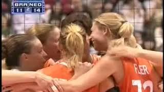 WGP 2009 Womens volleyball Brazil - Netherlands set 2