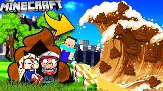 BAZA VS TSUNAMI KUPY - MINECRAFT TSUNAMI CHALLENGE  Vito VS Bella