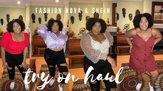 Try On Clothing Haul  Shein & Fashion Nova Shoes Dresses Tops EtcFt. Work-Friendly Clothing