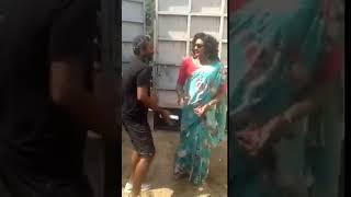 Vijay sethupathi dance at super deluxe shooting spot