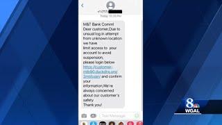 Scam text claims to be from M&T Bank