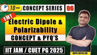 IIT JAM 2025 Preparation  Dipole & Polarizability  EMT IIT JAM Physics  CUET PG 2025 Physics EMT
