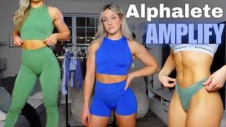 ALPHALETE TRY ON HAUL  AMPLIFY LEGGINGS & FLEECE COLLECTIONS