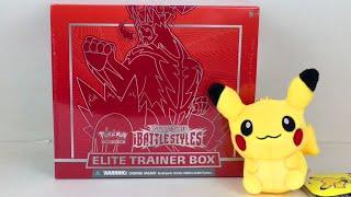 Pokemon Cards Battle Styles Elite Trainer Box Single Strike Urshifu TCG Booster packs Unboxing