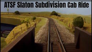 Model Railroad Layout Cab Ride Tour  -  HO Scale Santa Fe Slaton Subdivision