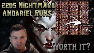 I did 2205 Nightmare Andariel Runs for 100 Unique Rings - Was it worth it?.... Diablo 2