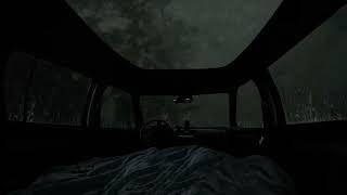 Rain and thunder soundCamping Car Window Rain Sounds - A Night Thunderstorm for Deep Sleep