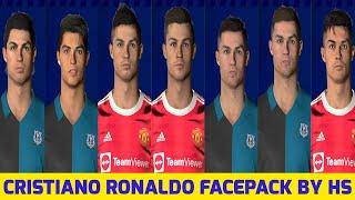 PES 2017 - New Cristiano Ronaldo Facepack 2007-2022