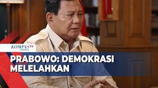 Wawancara dengan Al Jazeera Prabowo Kembali Ungkap Demokrasi Sangat Melelahkan