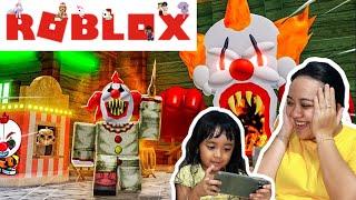 SAMANTHA DIKEJAR BADUT ROBLOX BARENG MAMAH  OBBY TERROR CARNIVAL