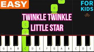 Twinkle Twinkle Little Star - VERY EASY Piano tutorial for kids