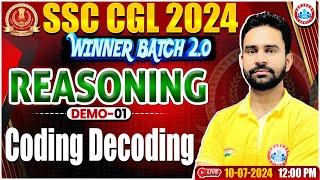 SSC CGL 2024  SSC CGL Reasoning Class Coding Decoding Reasoning Class  SSC CGL Winner Batch 2.0