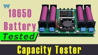 Review of 18650 4 channel Lithium Battery Capacity Tester Charger and Discharge  WattHour