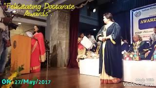 Felicitating Doctarate Awards By I V U P .  On 27May2017