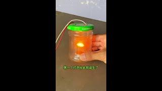 爱迪生发明的第一个灯泡 #趣味实验 #小实验大道理 #玩点很新的东西