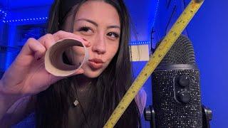 ASMR scanning examining and measuring you LOTS OF PERSONAL ATTENTION fast & aggressive