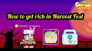 Growtopia  How to get rich in Harvest Fest