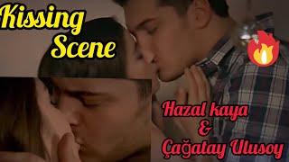 #ÇağatayUlusoy #Hazalkaya #kissing main tera main tera çağatay & hazal kissing scene status video