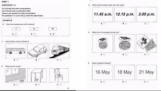 Listening A2 Ket 2 Test 2 Part 1