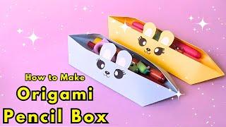 diy origami pencil boxes one sheet of paper without glue mini stationery at home 2023