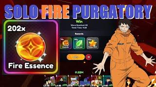 SOLO ELEMENTAL CAVERN OF FIRE PURGATORY FOR ESSENCE ESCANOR  SHINRA EVO  Anime Last Stand  Roblox