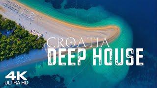 4K Best Vocal DEEP HOUSE 2024  CROATIA  3 HOUR Aerial Relaxation Drone Film HITS MIX