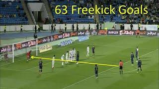 Cristiano Ronaldo - All 63 Freekick Goals in ONE GO