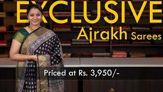 Ajrakh Sarees  Prashanti Exclusive  27 Jan 2023