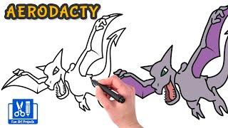 How To Draw Aerodactyl  Draw Pokemon Easy Step By Step