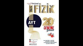 Orijinal Mikro AYT Fizik 20 lİ Deneme Sınavı