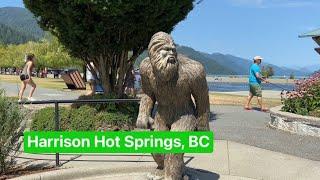 Harrison Hot Springs tour of Beach Floating Water park Resort Chilliwack British Columbia