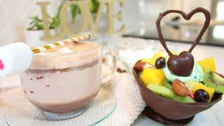 How to Make Perfect Valentines Day Desserts  Hot Cocoa Chocolate Marshmallows  Chocolate Bowl