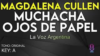 Magdalena Cullen - Muchacha Ojos De Papel  La Voz Argentina - Karaoke Instrumental