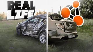 Аварии на реальных событиях в BeamNG.Drive #43